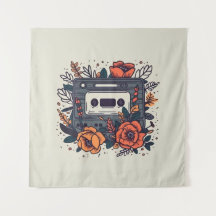 Cinta de cassette floral