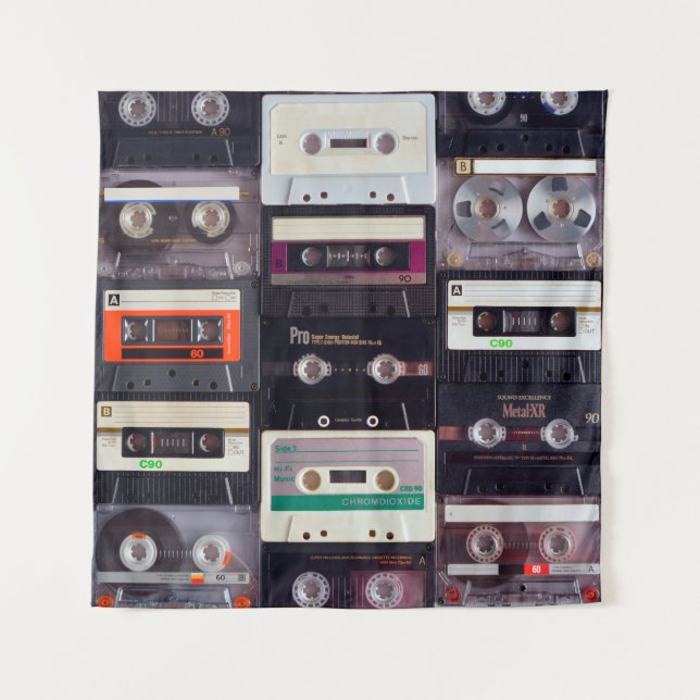 Tapiz Cintas audiocassette analógicas (Anverso)