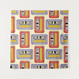 Tapiz Cintas de cassette retro: sin fisuras.