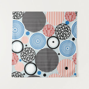 Tapiz círculos multicolores, diseño de patrones gráficos