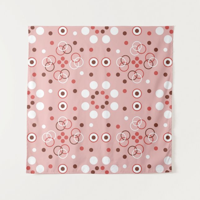 Tapiz Círculos Vintage: Encanto Geométrico Sin Marea. (Anverso)