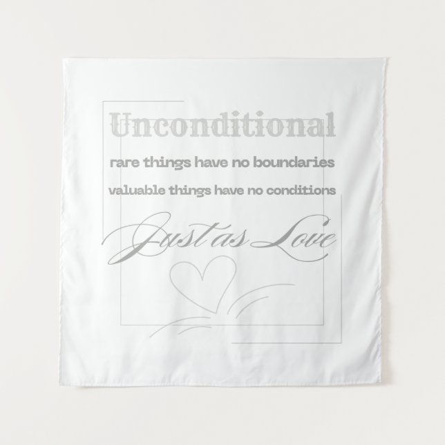 Tapiz Cita de amor incondicional  (Anverso)