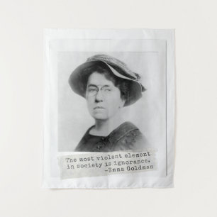 Tapiz Cita de Emma Goldman - Ignorancia - Activismo feme