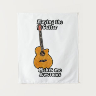 Tapiz cita de guitarra positiva para guitarristas