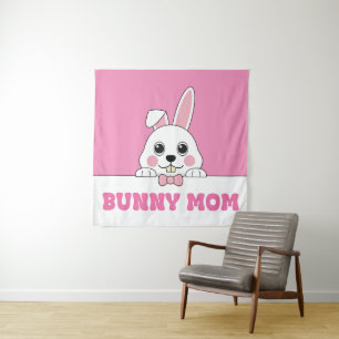 Tapiz Cita mamá conejita rosa