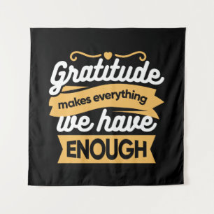 Tapiz Citas de tipografía de gratitud inspiradora