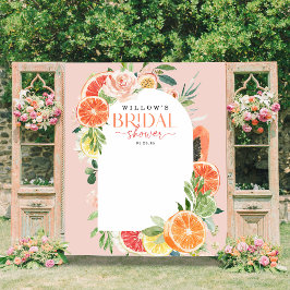 Tapiz Cítricos tropicales Ducha de novia Lemon de decora