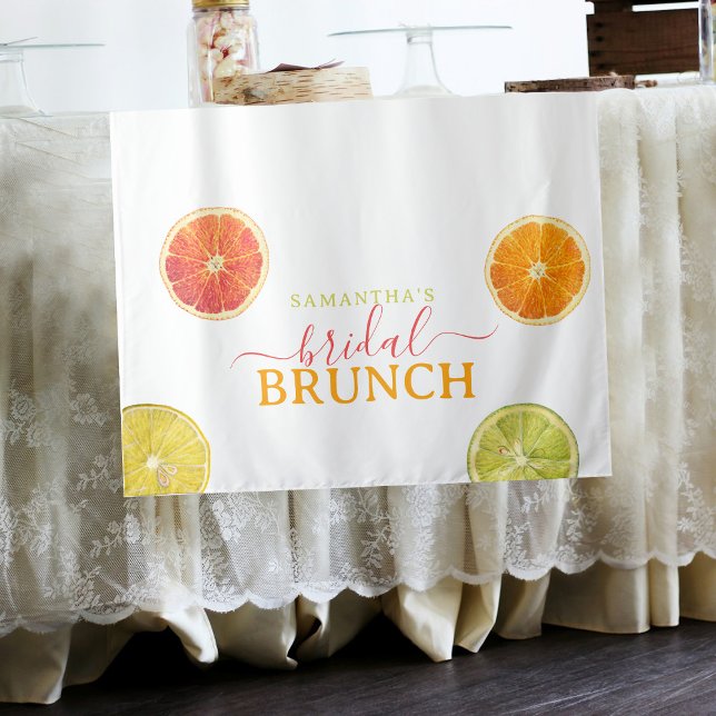 Tapiz Citrus Bridal Brunch Lemon Naranja Bridal Shower (Citrus Bridal Brunch Lemon Orange Bridal Shower Tapestry)