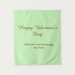 Tapiz Citrus green brown happy Valentine's day simple