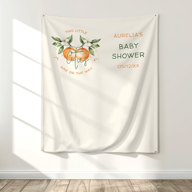 Tapiz Citrus naranja dos pequeñas ciudades gemelas Baby  (Subido por el creador)