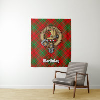 Clan MacAulay Escudo sobre Tartán