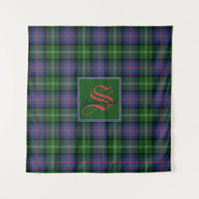 Tapiz Clan Sutherland Tartan (Anverso)