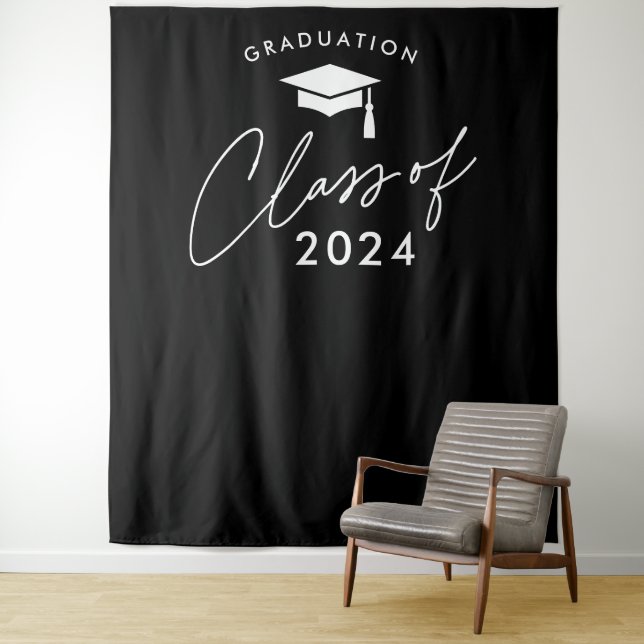 Tapiz Clase de 2024 Graduación Simple (In situ)