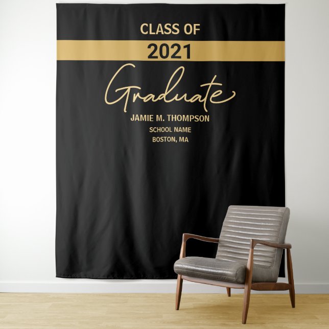 Tapiz Clase personalizado de 2021 Graduación (In situ)