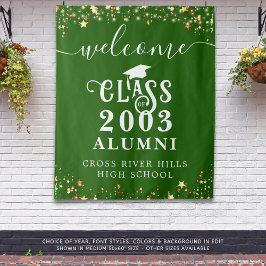 Tapiz Clase Reunion Green Welcome Class Alumnado del año