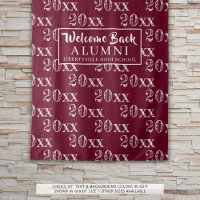 Clase Reunion Year Maroon Background Photo Prop
