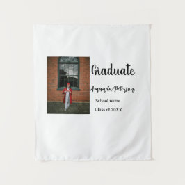 Tapiz Clásica graduación añadir foto nombre clase año es