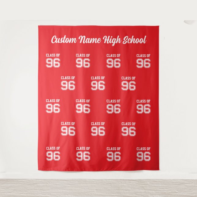 Tapiz Class of 96, 30 Year High School Reunion Backdrop  (Anverso)