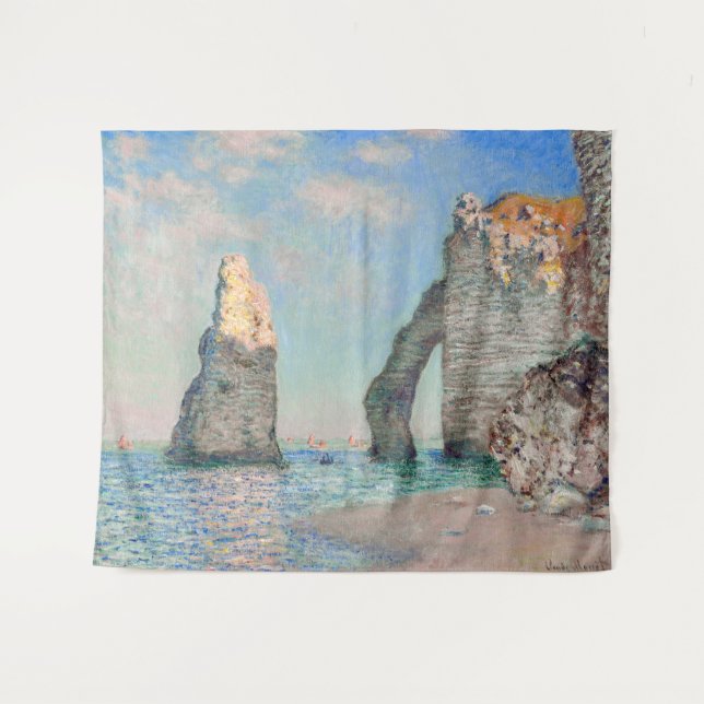 Tapiz Claude Monet - Acantilados en Etretat (Anverso (horizontal))