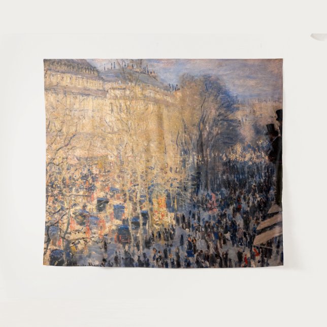 Tapiz Claude Monet - Boulevard des Capucines en París (Anverso (horizontal))