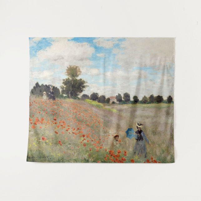 Tapiz Claude Monet - Campo de amapolas (Anverso (horizontal))