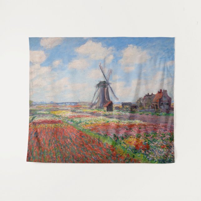 Tapiz Claude Monet - Campo de tulipanes en Holanda (Anverso (horizontal))