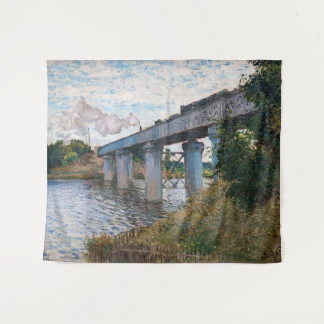 Tapiz Claude Monet - El puente ferroviario en Argenteuil (Anverso (horizontal))