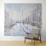 Tapiz Claude Monet - Escena de nieve en Argentina<br><div class="desc">Escena de nieve en Argenteuil / Rue sous la neige,  Argentina - Claude Monet,  1875</div>