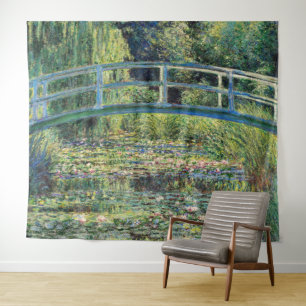 Tapiz Claude Monet - Estanque de nenúfares y puente japo