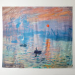 Tapiz Claude Monet - Impresión, amanecer<br><div class="desc">Impression,  Sunrise (Impression,  Soleil levant) - Claude Monet,  Oil on canvas,  Impression 1872,  Sunrise representa el puerto de Le Havre,  la ciudad natal de Monet.</div>