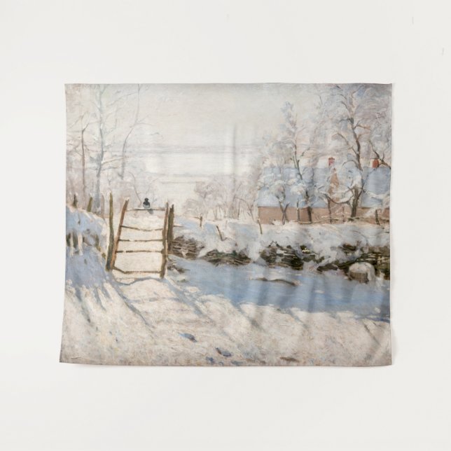 Tapiz Claude Monet - La Urraca (Anverso (horizontal))
