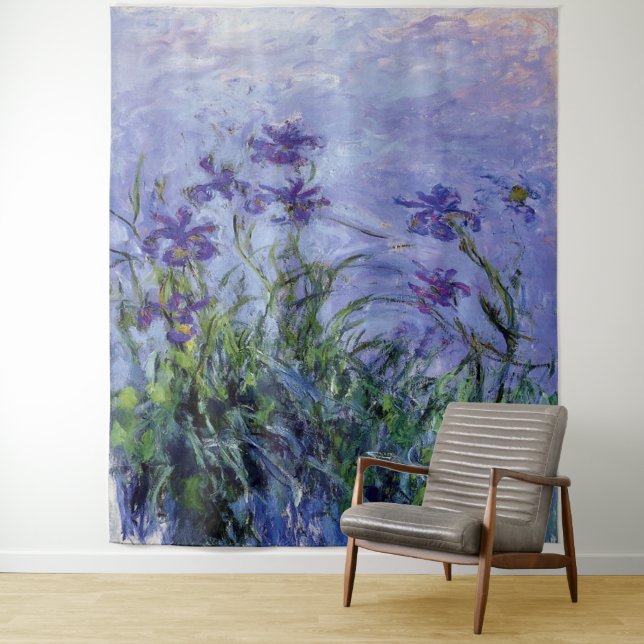 Tapiz Claude Monet Lilac Irises (In situ)