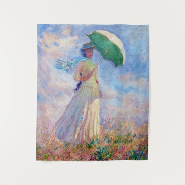 Tapiz Claude Monet - Mujer con Parasol a la derecha (Anverso)