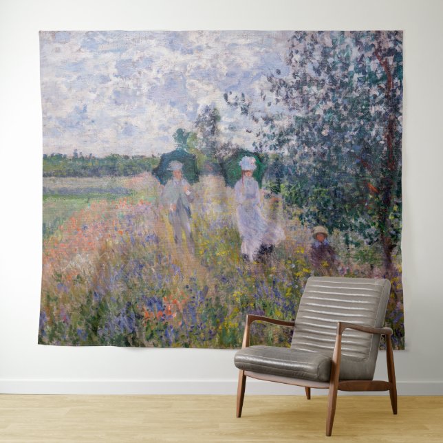 Tapiz Claude Monet - Paseo cerca de Argentina (In situ (horizontal))