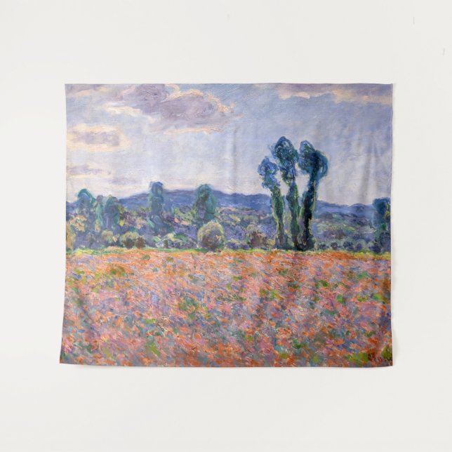 Tapiz Claude Monet - Poppy Field 1890 (Giverny) (Anverso (horizontal))