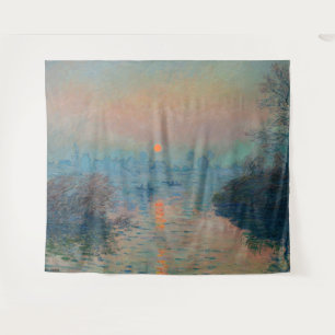 Tapiz Claude Monet - Puesta de sol en el Sena en Lavacou