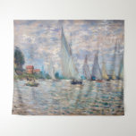 Tapiz Claude Monet - Regata de barcos en Argenteuil<br><div class="desc">Regata de barcos en Argenteuil / Regate un Argenteuil - Claude Monet,  Petróleo en lienzo,  1874</div>