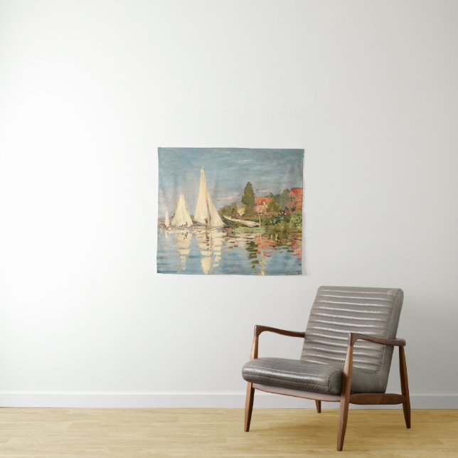 Tapiz Claude Monet | Regatta at Argenteuil, c.1872 (In situ (horizontal))
