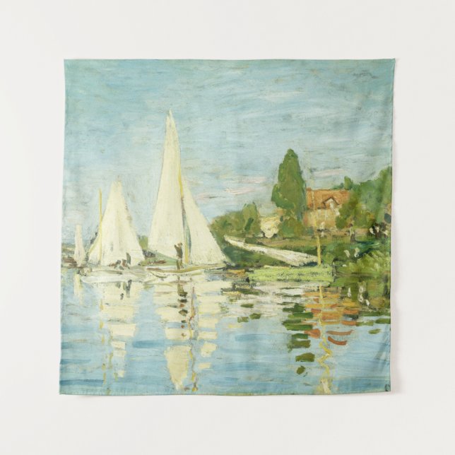 Tapiz Claude Monet. Regattas en Argenteuil (Anverso)