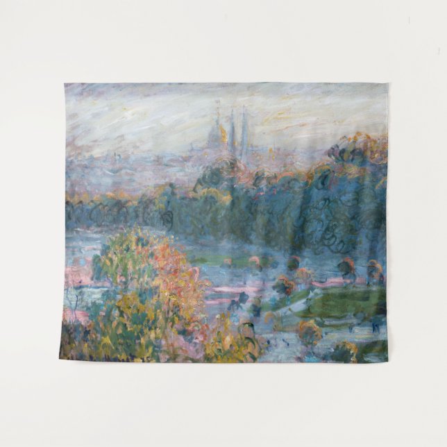 Tapiz Claude Monet - Vista de las Tullerías, estudio (Anverso (horizontal))