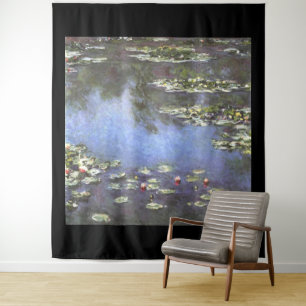 Tapiz Claude Monet, Water Lilies, 1906, Blue