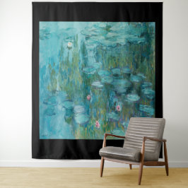 Tapiz Claude Monet, Water Lilies, 1915, Aqua Blue