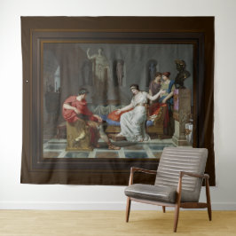 Tapiz Cleopatra y Octavian de Louis Gauffier