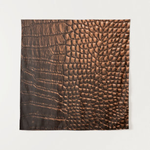 Tapiz Closeup: textura de cuero de cocodrilo.