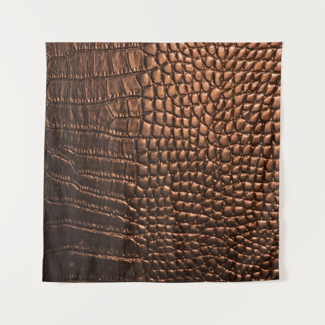 Tapiz Closeup: textura de cuero de cocodrilo. (Anverso)