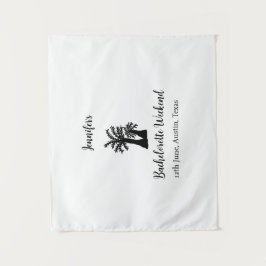 Tapiz club de árbol de coco de fin de semana de soltera 