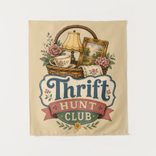 Tapiz Club de Caza de Gangas Vintage Cottagecore