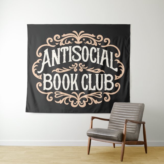 Tapiz Club de libros antisociales (In situ (horizontal))