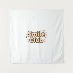 Tapiz Club de Sonrisas Arte Pastel Kawaii