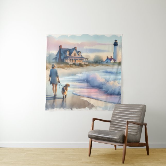 Tapiz Coastal Walk to Lighthouse at Sunset (In situ)